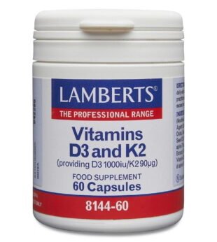 Vitamina D3+K2 60 Cápsulas Lamberts