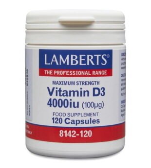 Vitamina D-3 4000 Ui 120 Comprimidos Lamberts