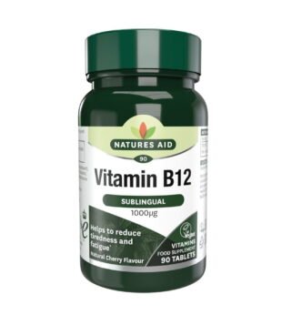 Vitamina B12 1000 Mcg. (Sublingual) 90 Comprimidos Sublinguais Natures Aid