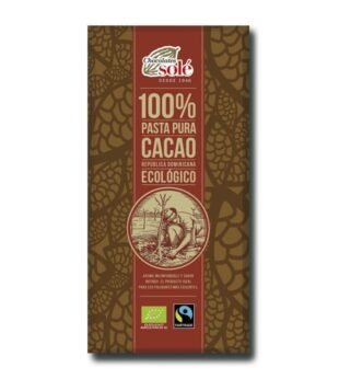 Chocolate Negro 100% Bio 100 Grs Solé