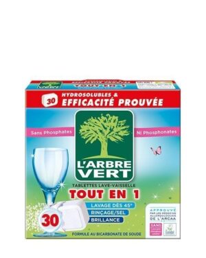 Detergente Máquina Loiça Pastilhas 30 pastilhas L'arbre Vert