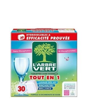 Detergente Máquina Loiça Pastilhas 30 pastilhas L’arbre Vert