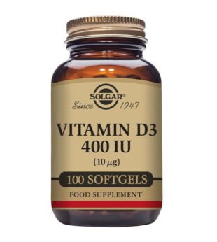 Vitamina D3 400 UI 100 Softgels Solgar