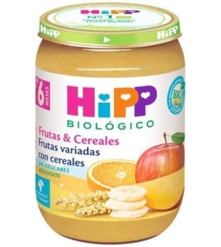 Puré De Frutas Variadas Com Cereais Bio 190 G Hipp