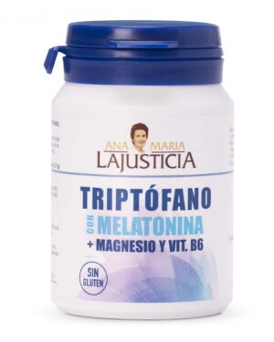 Triptófano Com Melatonina + Magnésio e Vitamina B6 60 comprimidos Ana Maria La Justicia