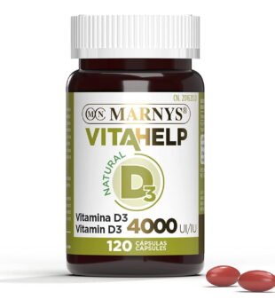 Vitamina D3 4000 UI Vitahelp 120 Cápsulas Marnys