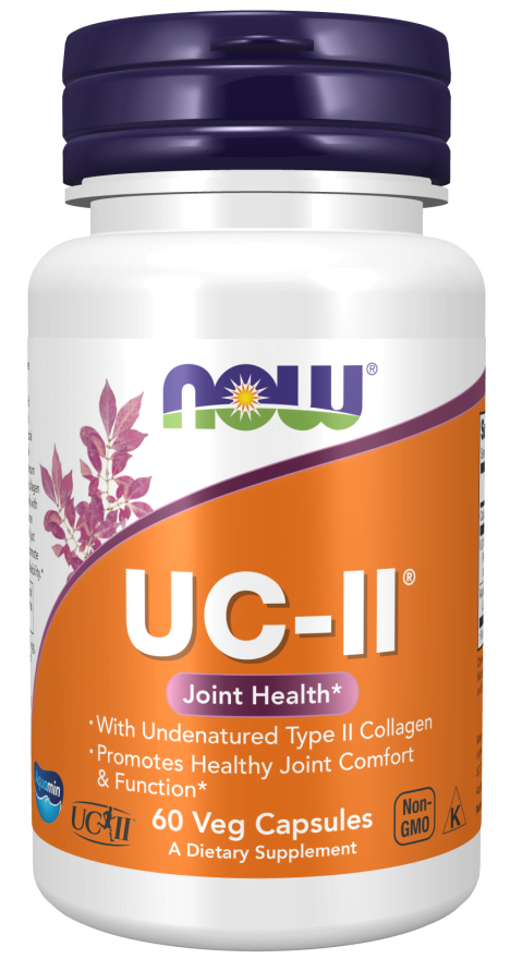 UC-II® Type II Collagen 60 Cápsulas Vegetais Now