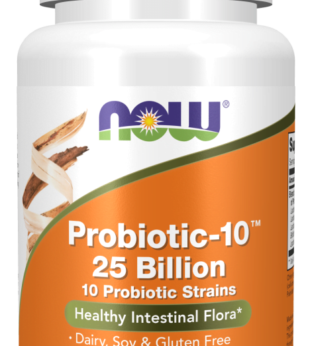 Probiotic-10™ 25 Billion 50 Cápsulas Vegetais Now