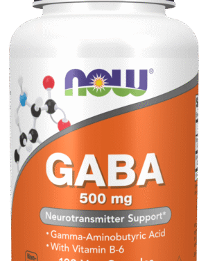 GABA 500 mg 100 Cápsulas Vegetais Now