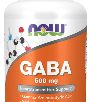 GABA 500 mg 100 Cápsulas Vegetais Now