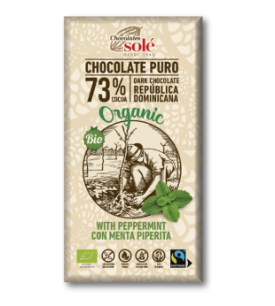 Chocolate Negro 73% Com Menta Bio 100 Grs Solé