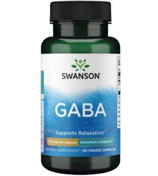 GABA 750 mg 60 Cápsulas Swanson