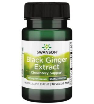 Black Ginger Extract 100 mg 30 Cápsulas Swanson