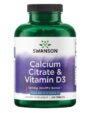 Calcium Citrate & Vitamin D3 250 Comprimidos Swanson