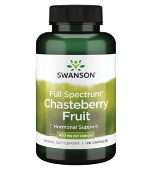 Full Spectrum Chasteberry Fruit 400 mg 120 Cápsulas Swanson