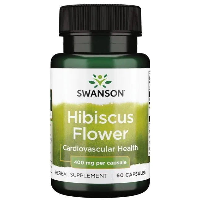 Hibiscus Flower 400 Mg 60 Cápsulas  Swanson