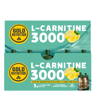 L-Carnitine 3000 Mg Limão 20 Frascos Gold Nutrition