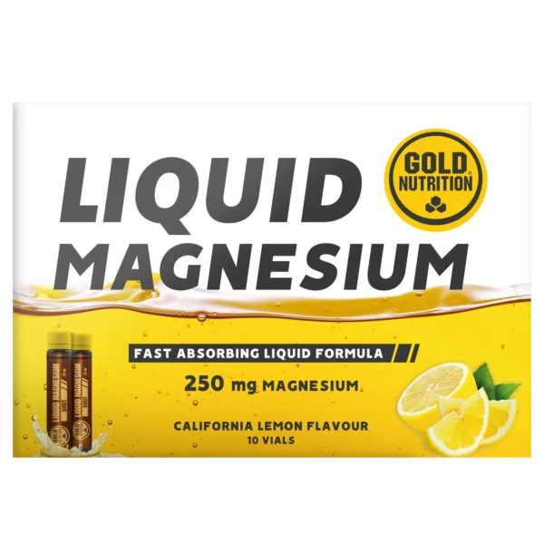 Liquid Magnesium 250mg  10 Frascos Gold Nutrition