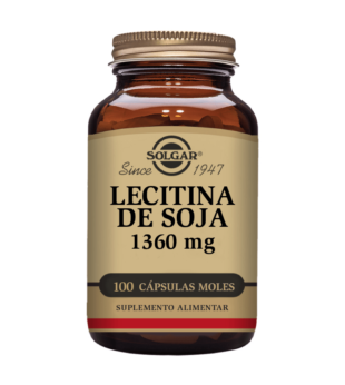 Lecitina de Soja 1360mg 100 Cápsulas Solgar