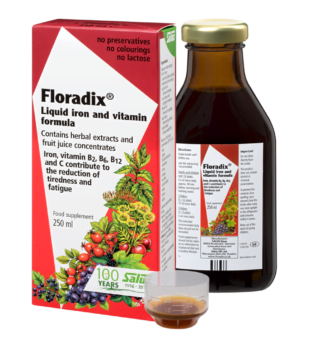 Floradix Fórmula Líquida de Ferro e Vitaminas Salus Haus