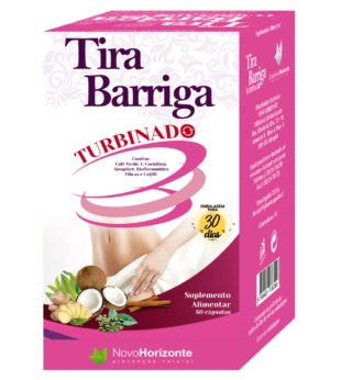 Tira Barriga Turbinado 60 Cápsulas Novo Horizonte