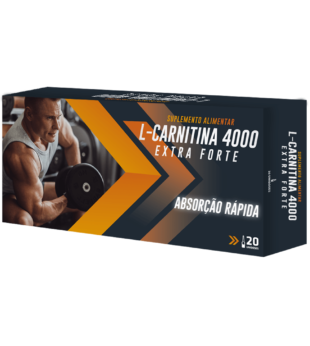 L-Carnitina 4000 Extra Forte 20 Ampolas Novo Horizonte