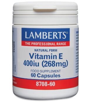 Vitamina E-Natural 400 U.I. 60 Cápsulas Lamberts