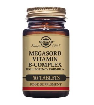 Megasorb Vitaminas do Complexo B 50 Comprimidos Solgar