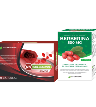 Pack Colesterol Sénior Sem Monacolina (Berberina + NH Colesterol Sénior) Novo Horizonte