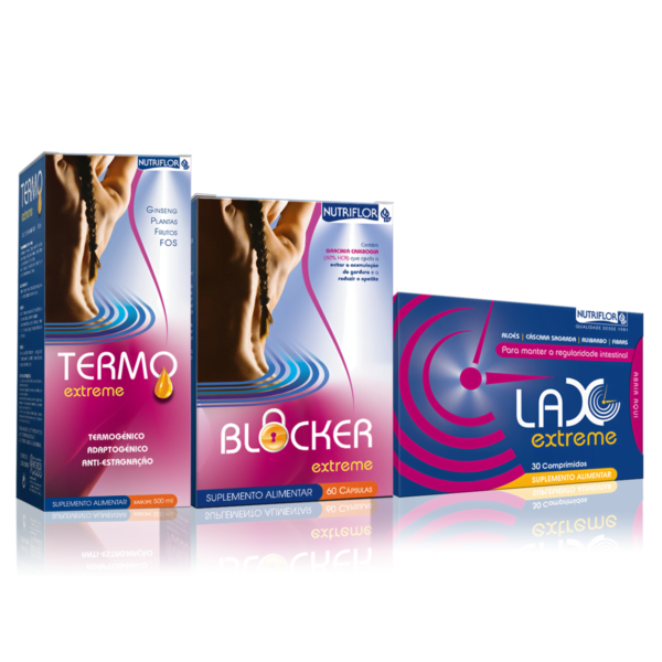 Pack Extreme Nutriflor (Termo + Lax + Blocker)