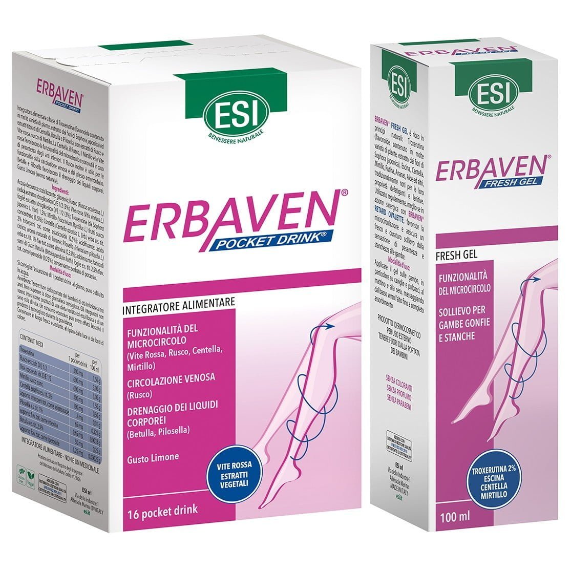 Pack Pernas Cansadas (Pocket Drink + Gel) ESI