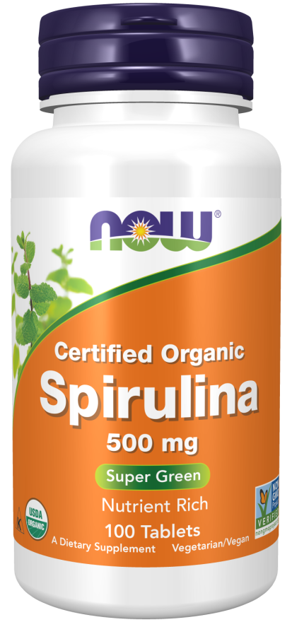 Spirulina 500 mg 100 Comprimidos Now