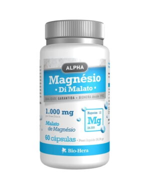 Magnésio Di Malato 60 Cápsulas BioHera