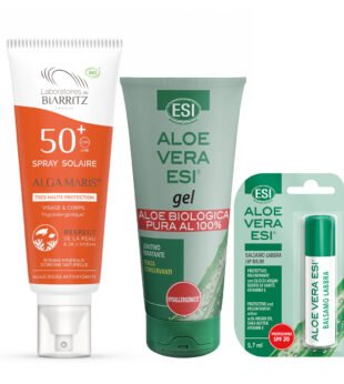 Pack Solar (Protetor Solar Spray, Aloé Vera Gel e Balsamo Labial Aloé Vera)