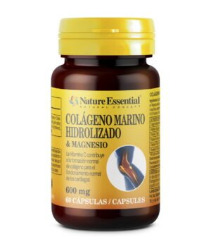 Colagénio Marinho Hidrolisado com Magnésio 600 mg 60 Cápsulas Nature Essential