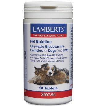 Pet Nutrition Glucosamina Complex Mastigável Para Cães E Gatos 90 Comprimidos Lamberts