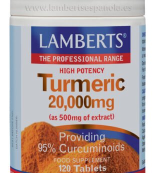 Turmeric (Curcuma) 20000 Mg. 120 Comprimidos Lamberts