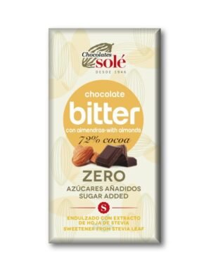 Chocolate Bitter 72% Cacau com Amêndoas 100 Grs Solé