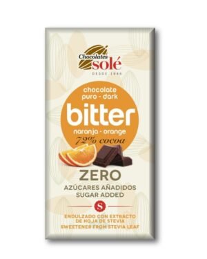 Chocolate Bitter 72% Cacau com Laranja 100 Grs Solé