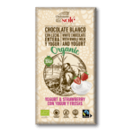 Chocolate Branco com Iogurte e Morangos Bio 100 Grs Solé