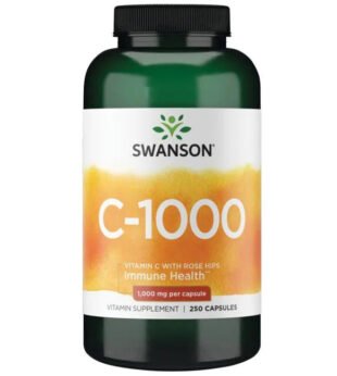 C-1000 Vitamin C with Rose Hips 250 Cápsulas Swanson