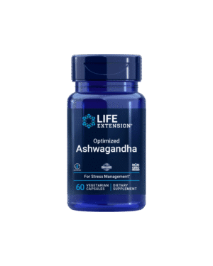 Ashwagandha Optimized 60 Cápsulas Vegetais Life Extension