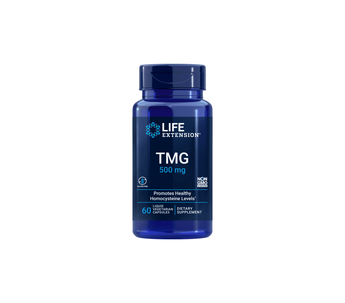 TMG 500mg 60 Cápsulas Vegetais Life Extension