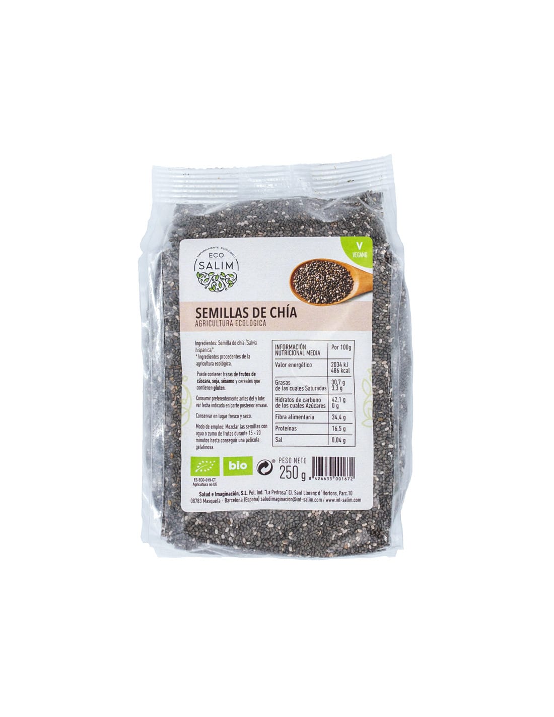 Sementes de Chia Bio 250G Eco-Salim