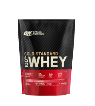 100% Whey Gold Standard 450g Optimum Nutrition – Delicious Strawberry