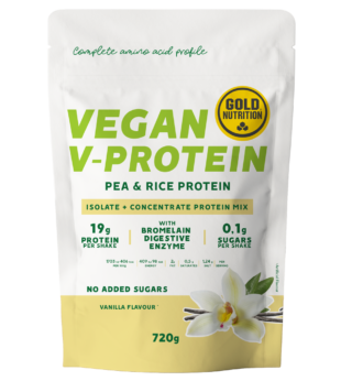 Vegan V-Protein 720g Gold Nutrition – Baunilha